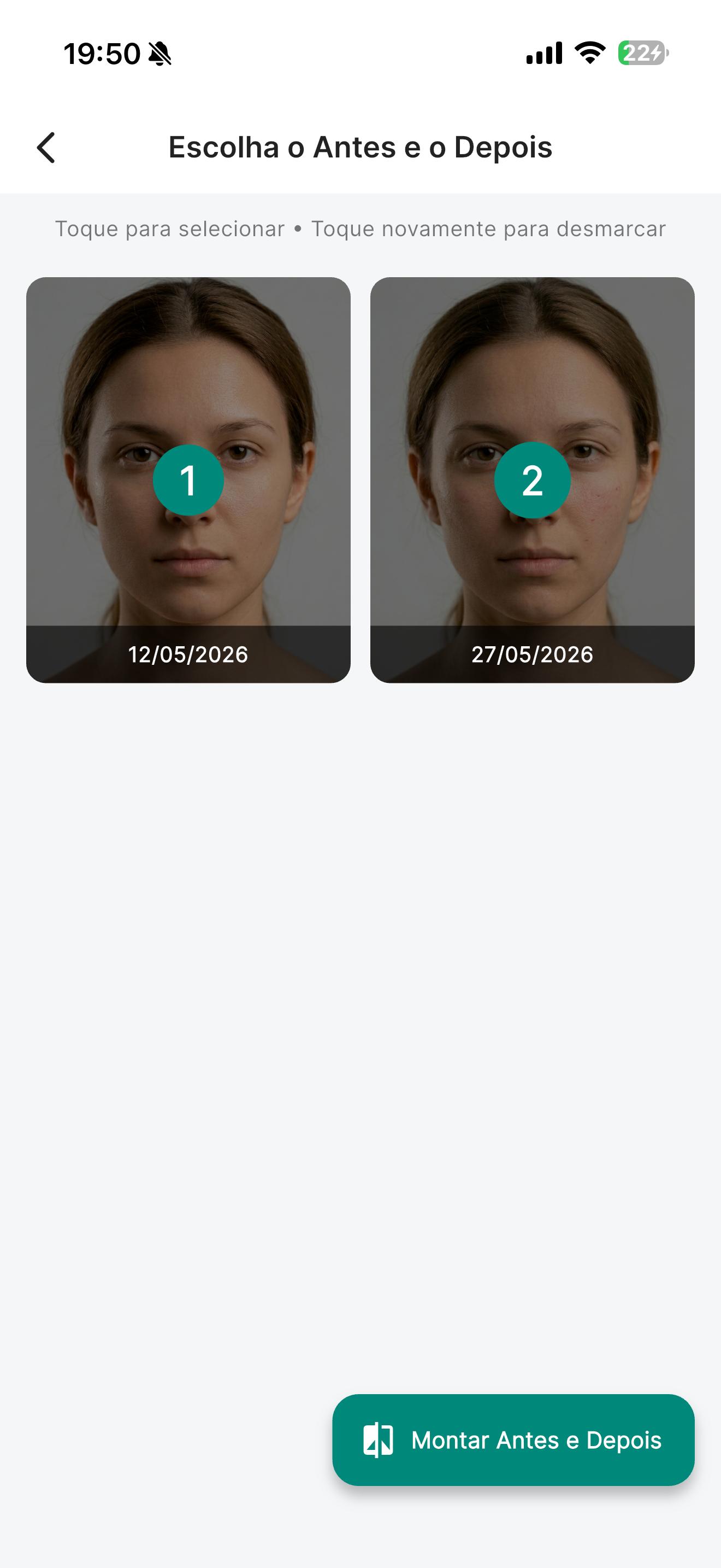 Antes e depois gerado pelo Lume